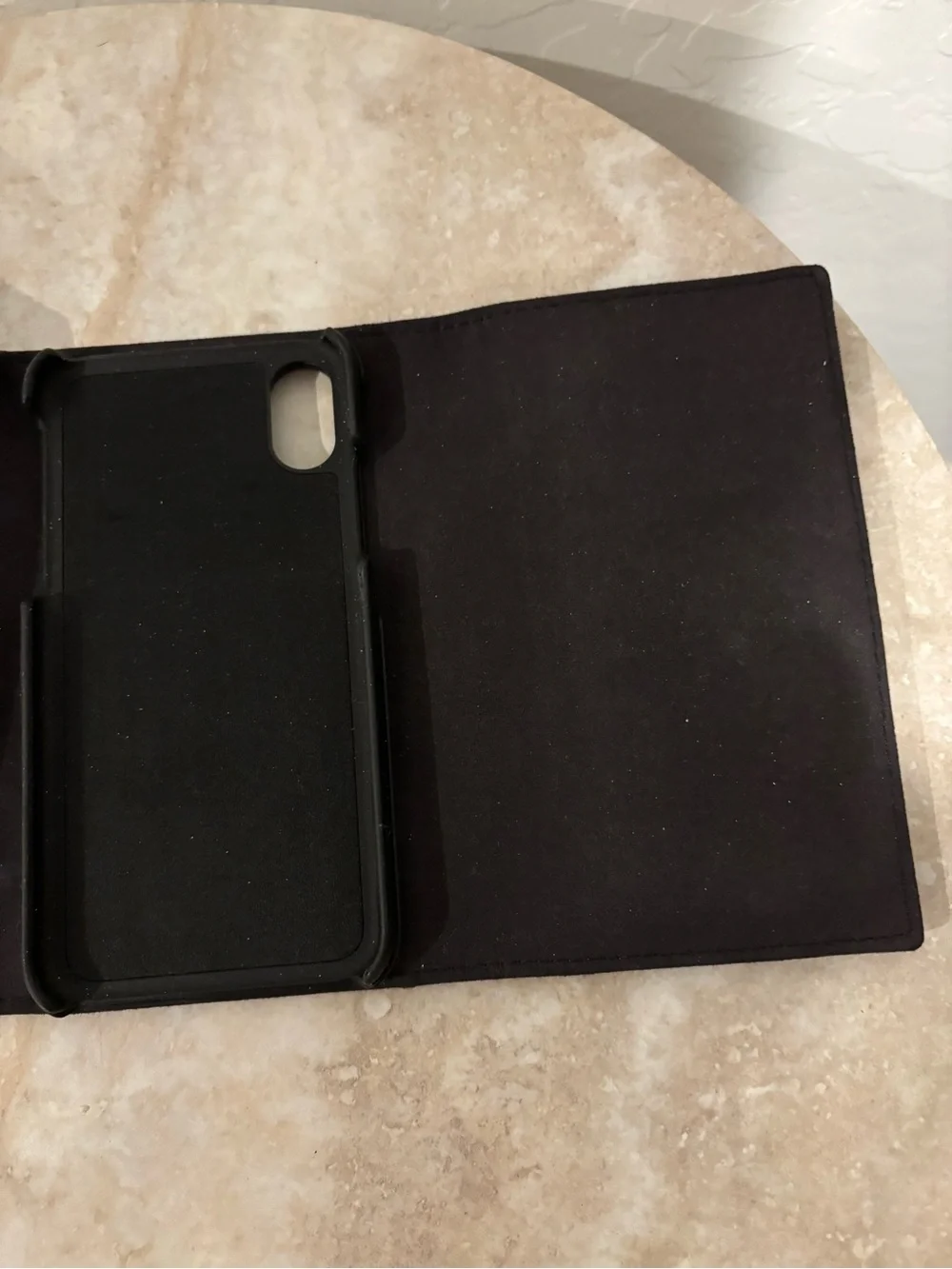 Rebecca Minkoff Black Leather Wristlet Wallet iphone case